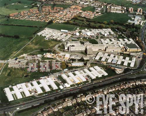 The existing GCHQ buildings at Benhall